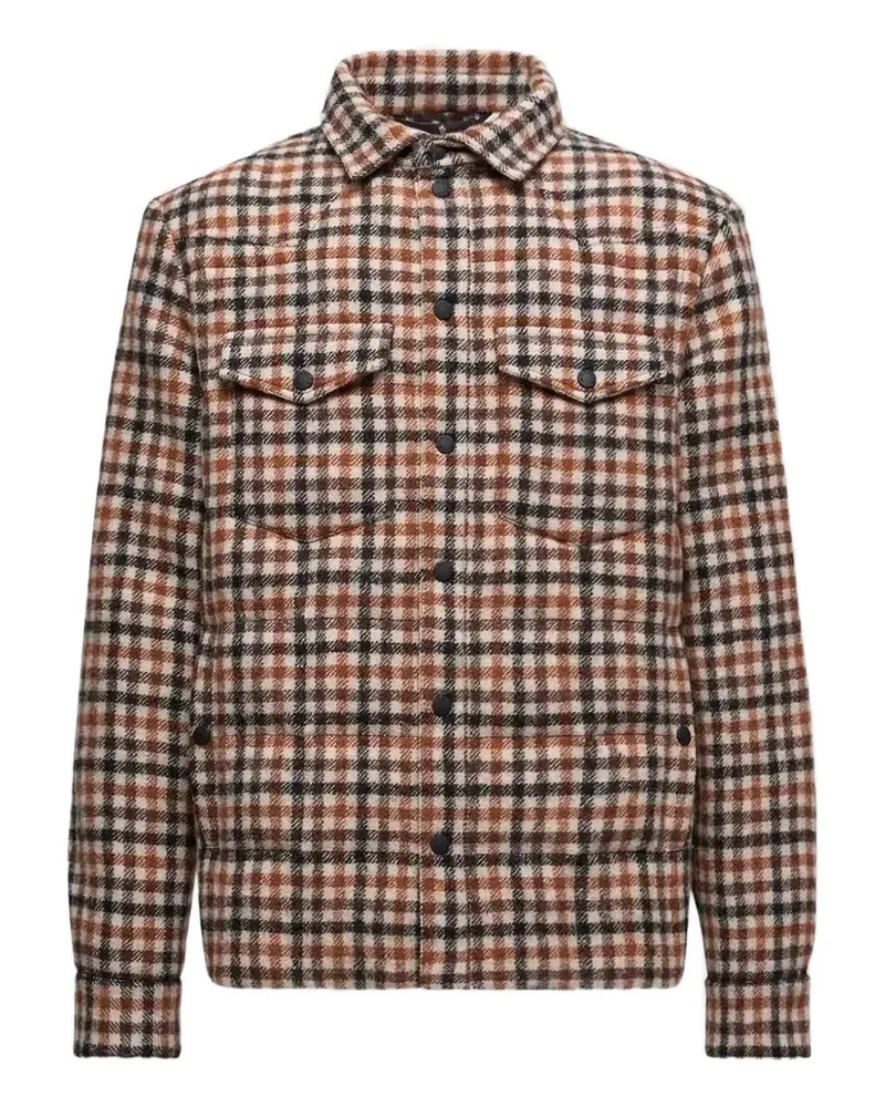 Moncler Gelt wool padded shirt jacket - Nude Nude