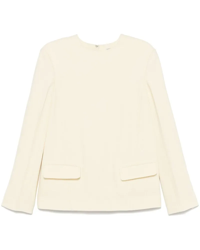 Totême Bluse mit Slub-Struktur - Weiß Weiß