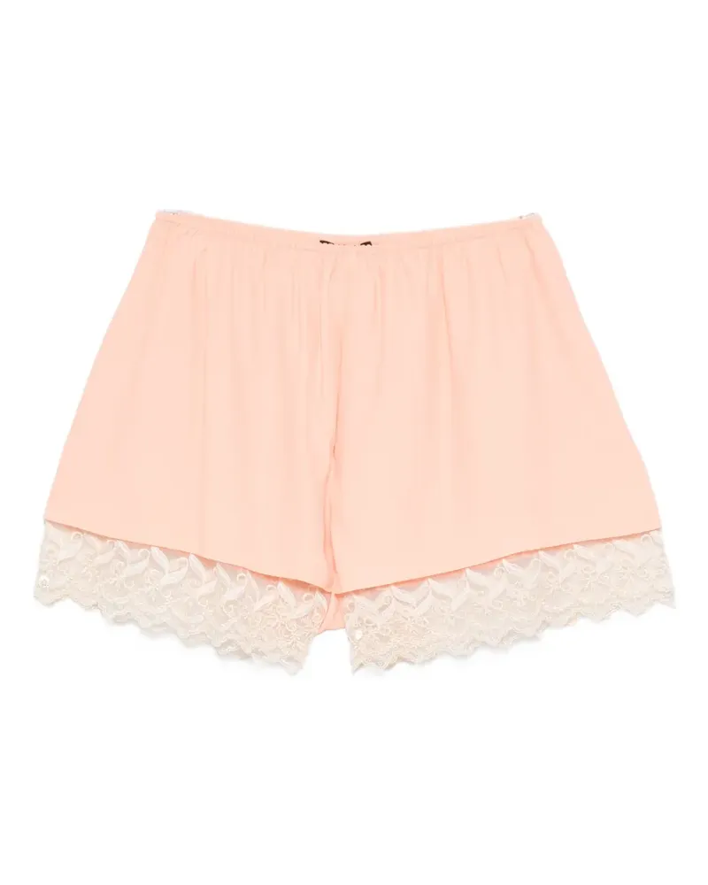 Simone Rocha Shorts mit Spitzenborten - Orange Orange