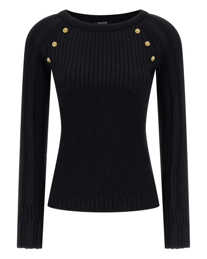 Balmain three-buttons sweater - Schwarz Schwarz