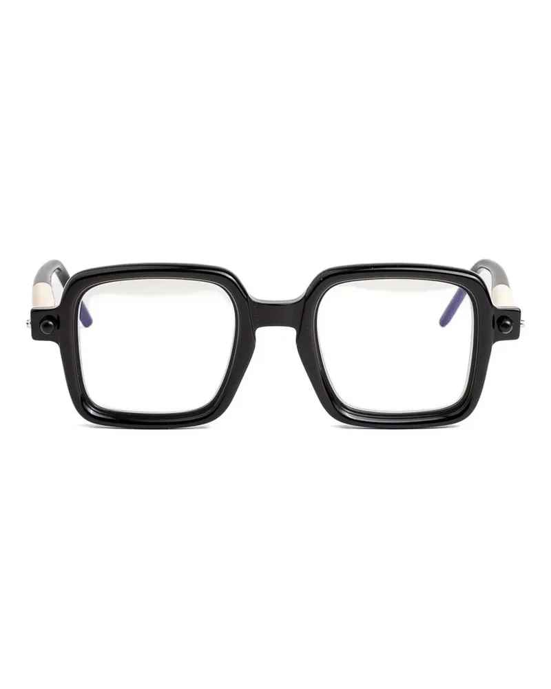 KUBORAUM P1 Brille mit eckigem Gestell - Schwarz Schwarz