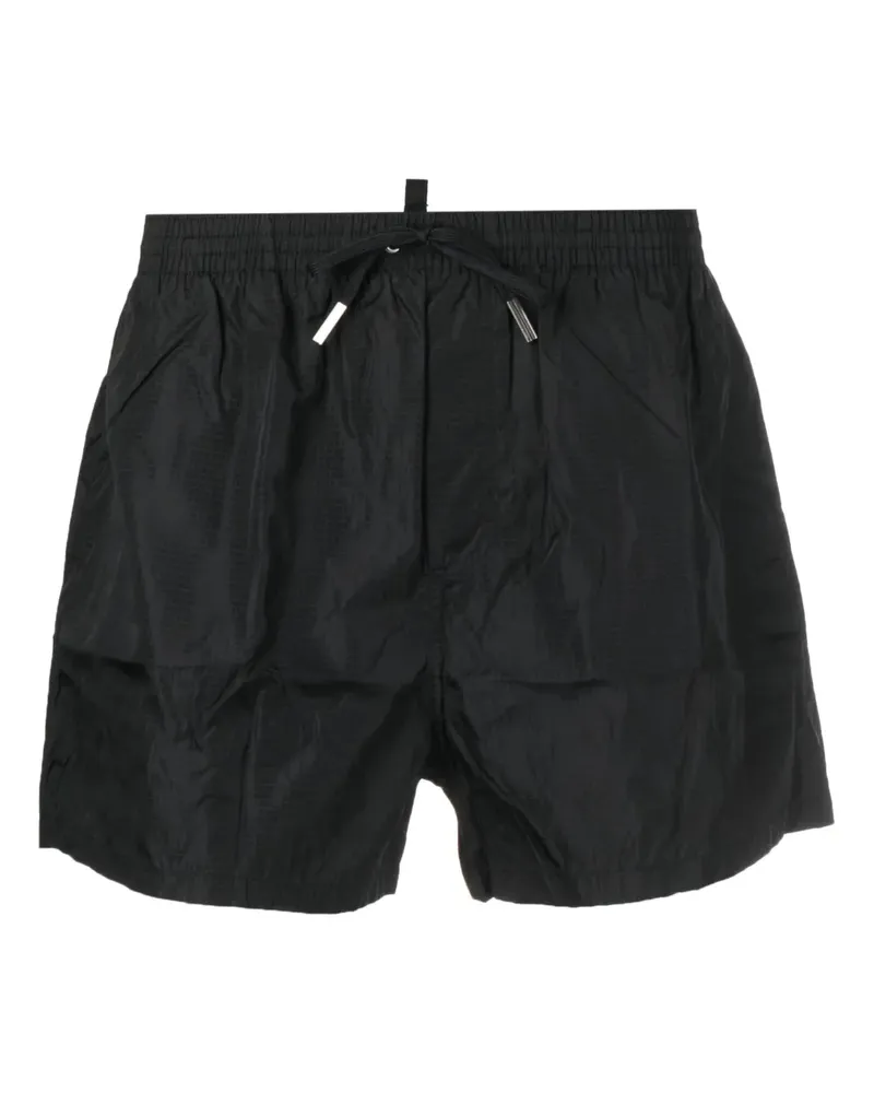 Dsquared2 Badeshorts mit Logo-Print - Schwarz Schwarz