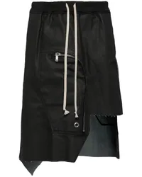 Rick Owens Asymmetrischer Rock Schwarz