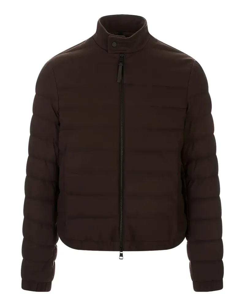 Moncler quilted high-neck jacket - Braun Braun