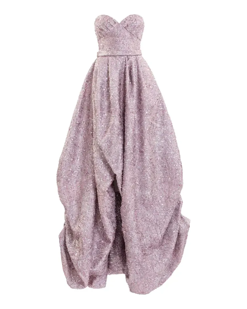 Saiid Kobeisy brocade maxi dress - Rosa Rosa