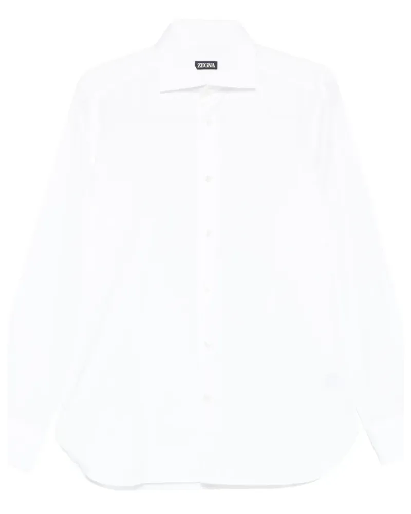 Ermenegildo Zegna Langärmeliges Hemd - Weiß Weiß