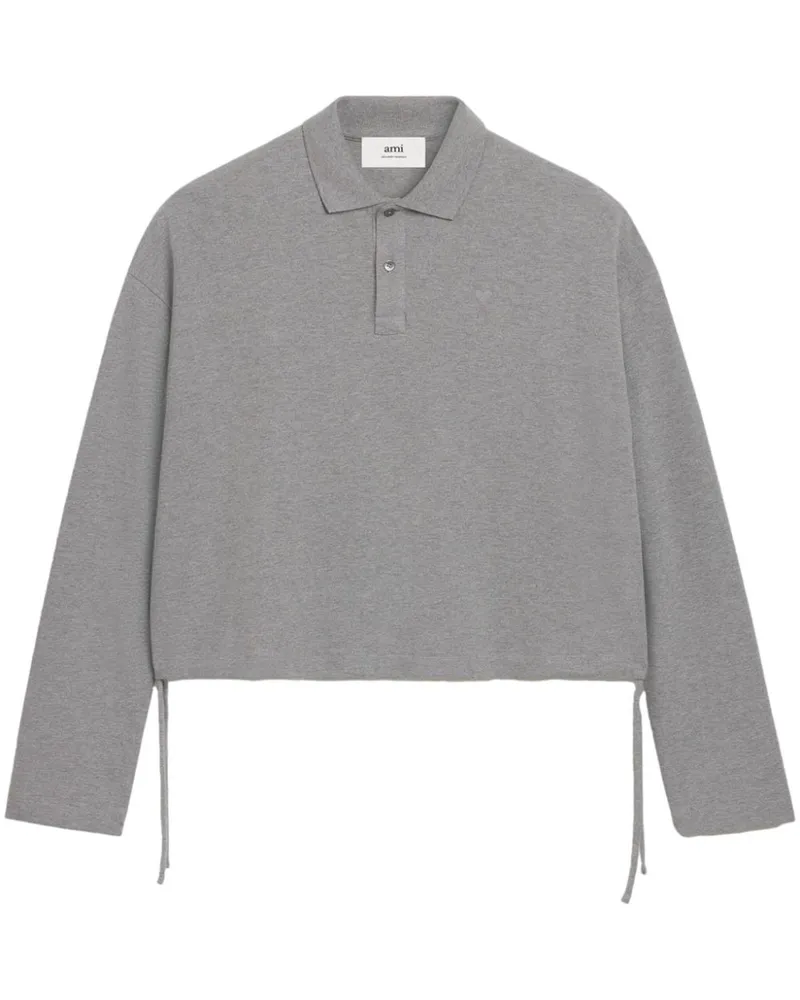 AMI Paris Ami de Coeur Poloshirt - Grau Grau