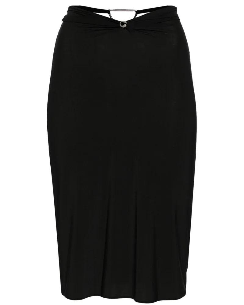 COPERNI Midirock mit dreieckigem Detail - Schwarz Schwarz