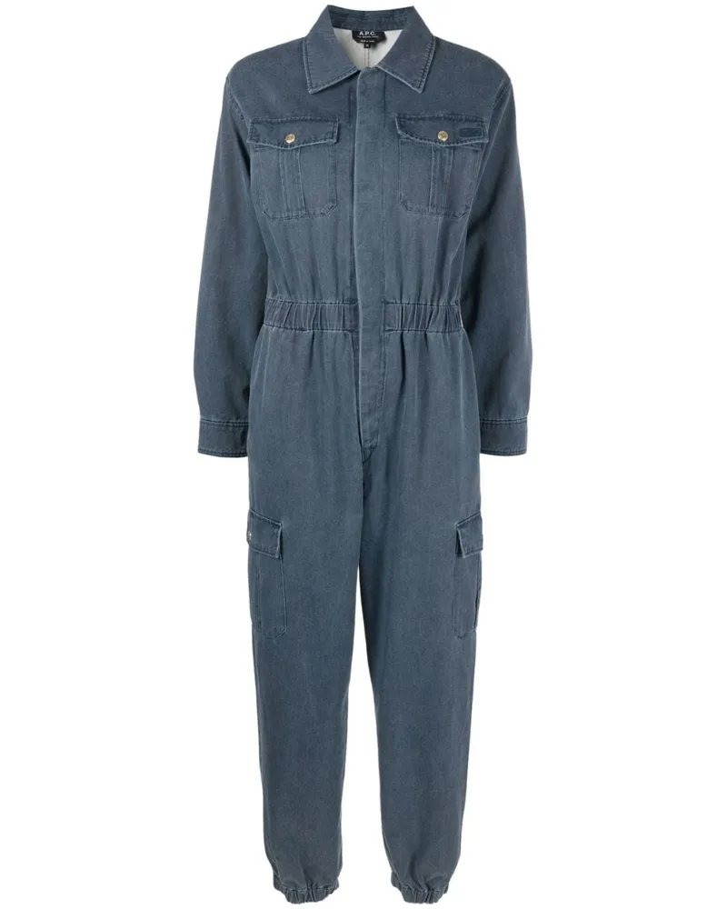 A.P.C. Danica Jumpsuit Blau