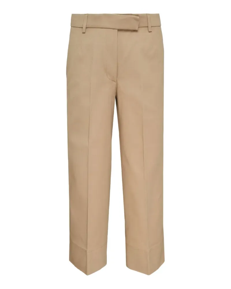 Thom Browne RWB-stripe cotton-gabardine trousers - Nude Nude