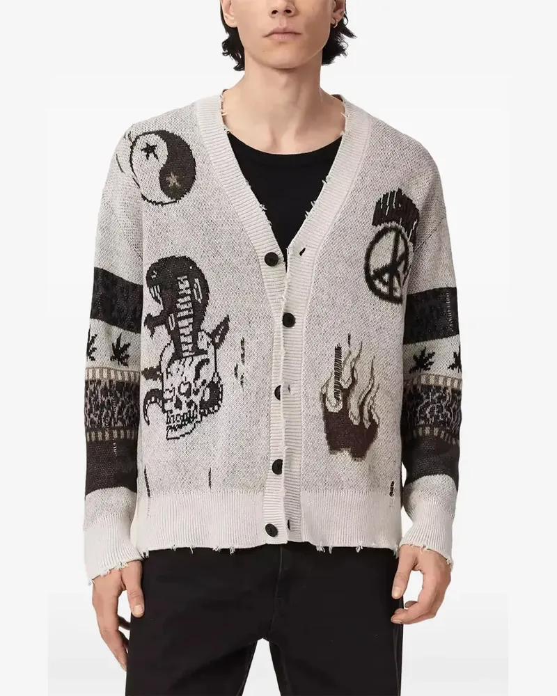 AllSaints Bram Cardigan - Nude Nude