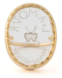 Pascale Monvoisin 9kt L'Amour Gelbgoldring mit Kristall Gold