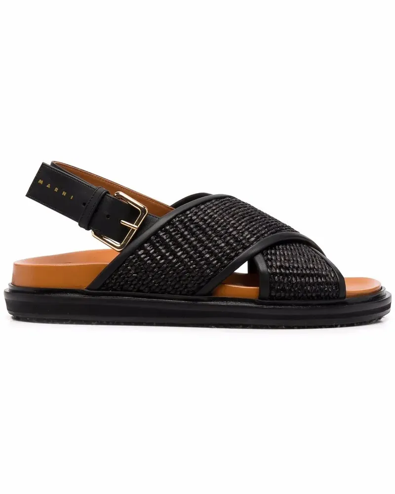 Marni Fussbet Sandalen - Schwarz Schwarz