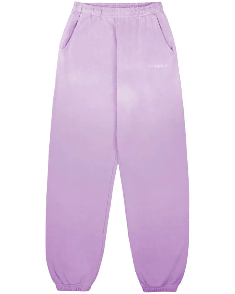 SPORTY & RICH Ausgeblichene Jogginghose - Violett Violett