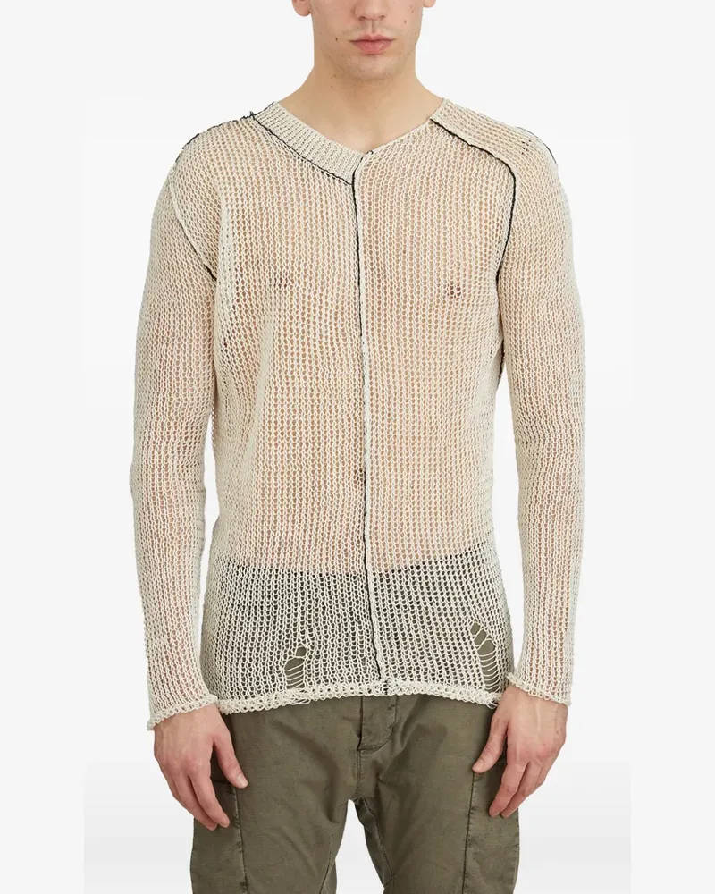 Masnada open-knit sweater - Nude Nude