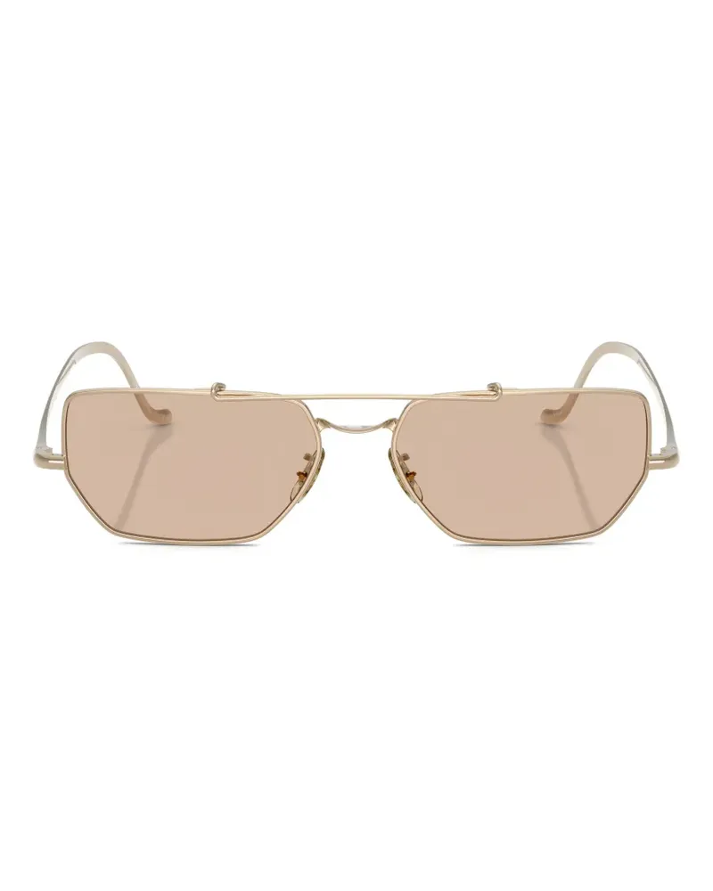 Oliver Peoples Geometrische Sonnenbrille aus Titan - Gold Gold