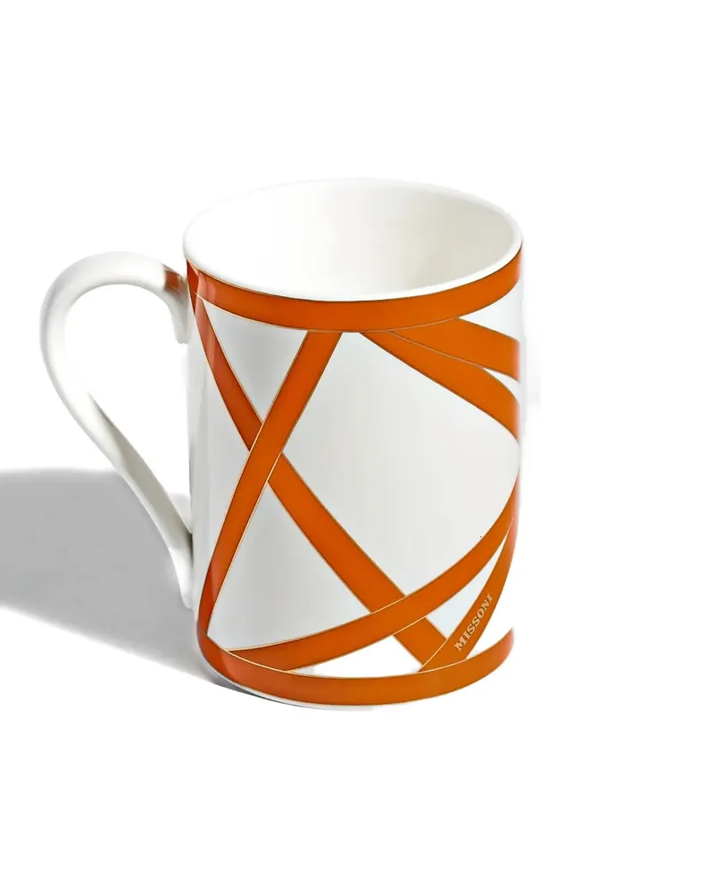 Missoni Home Nastri geometric-print mug - Weiß Weiß