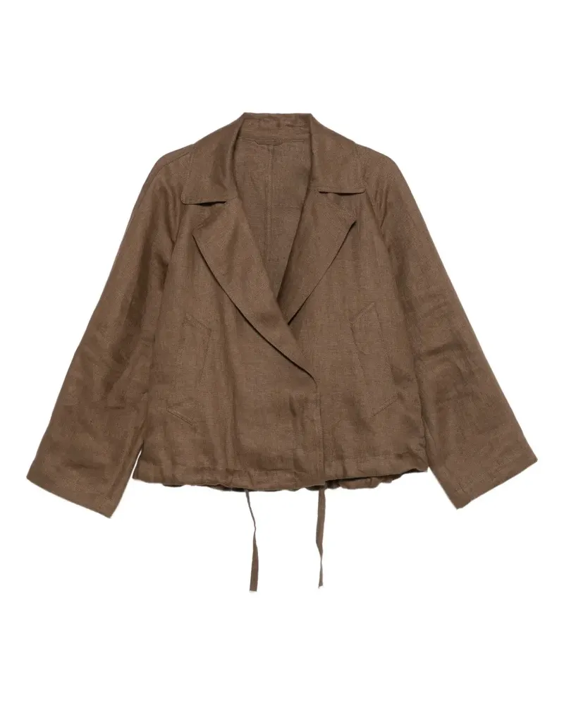 Brunello Cucinelli Jacke mit fallendem Revers - Braun Braun