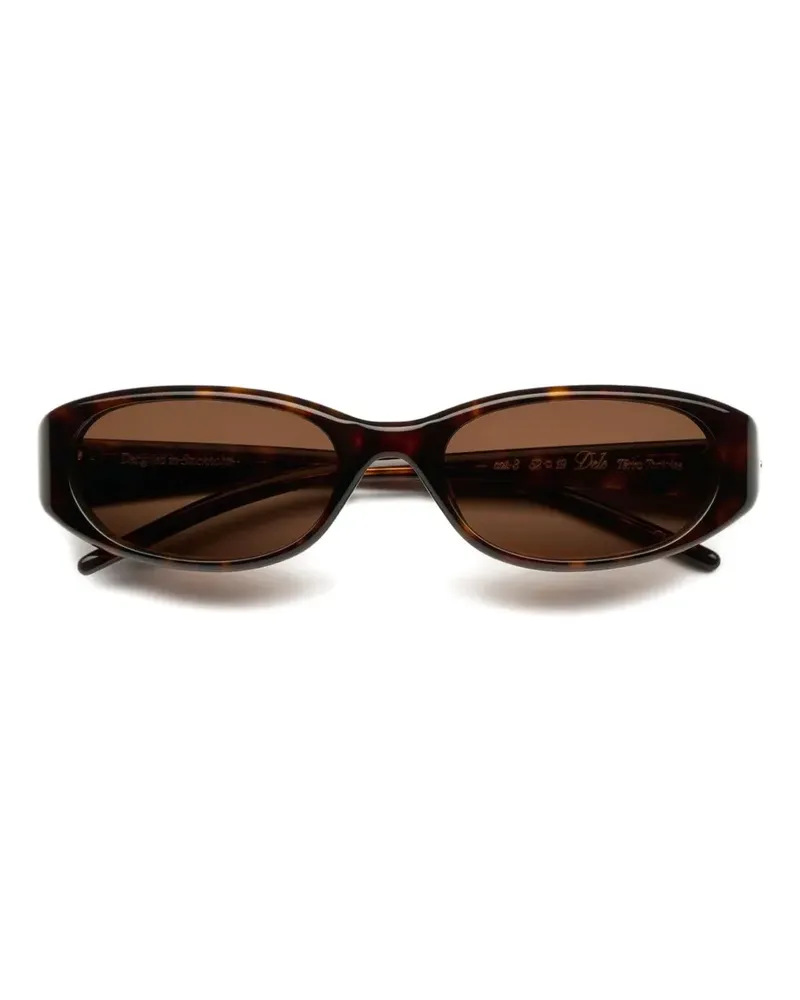 CHIMI Dele oval-frame sunglasses - Braun Braun