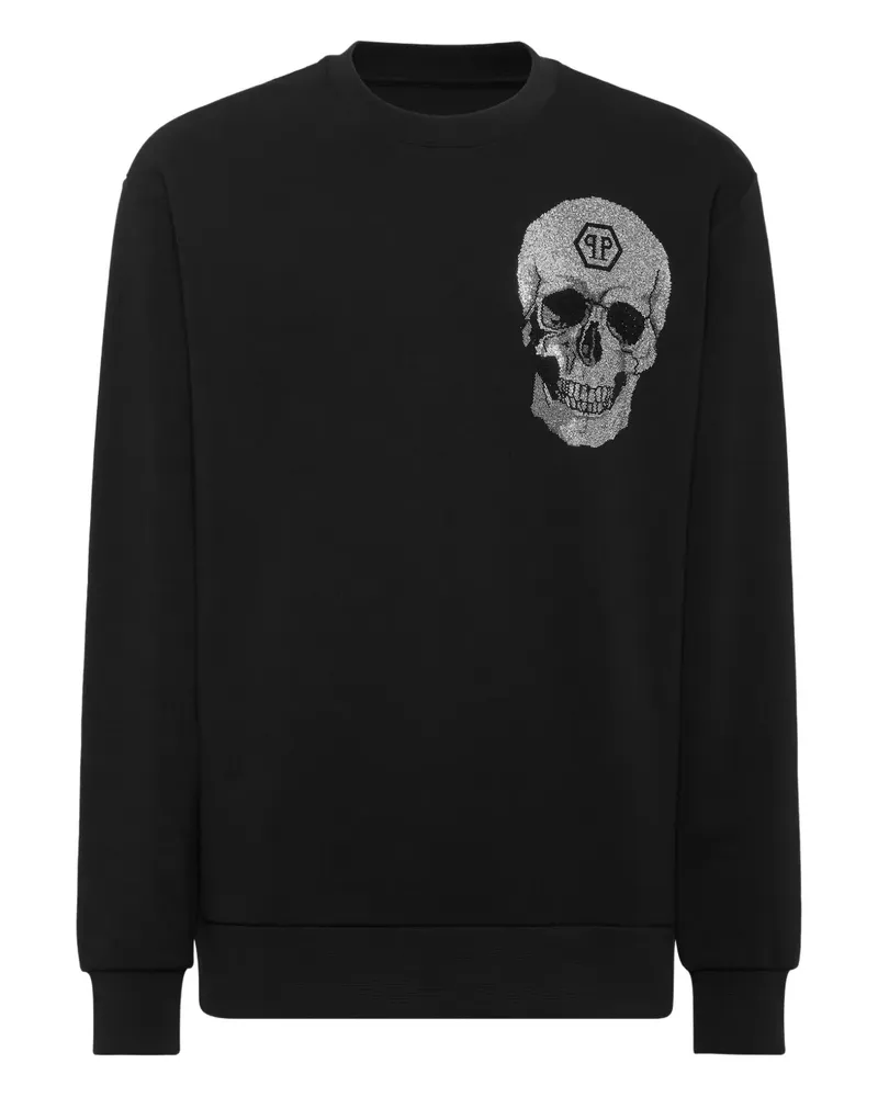 Philipp Plein Sweatshirt mit Kristallen - Schwarz Schwarz