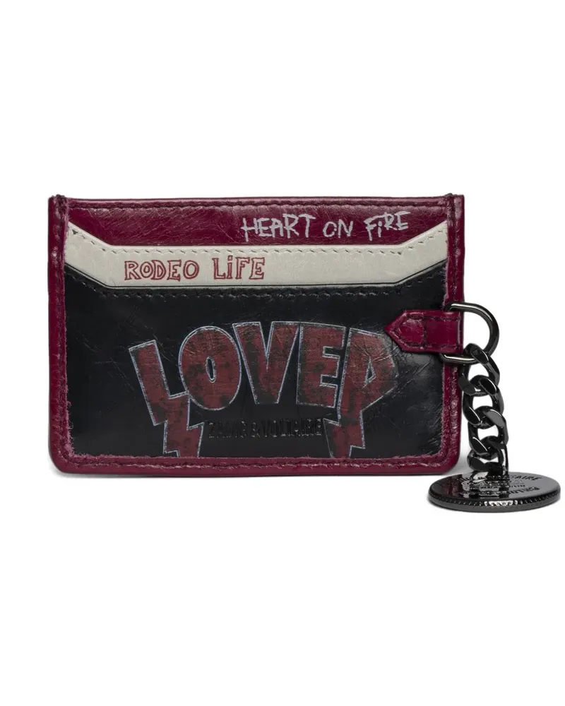 Zadig & Voltaire Sunny Pass Punk Kartenetui - Schwarz Schwarz