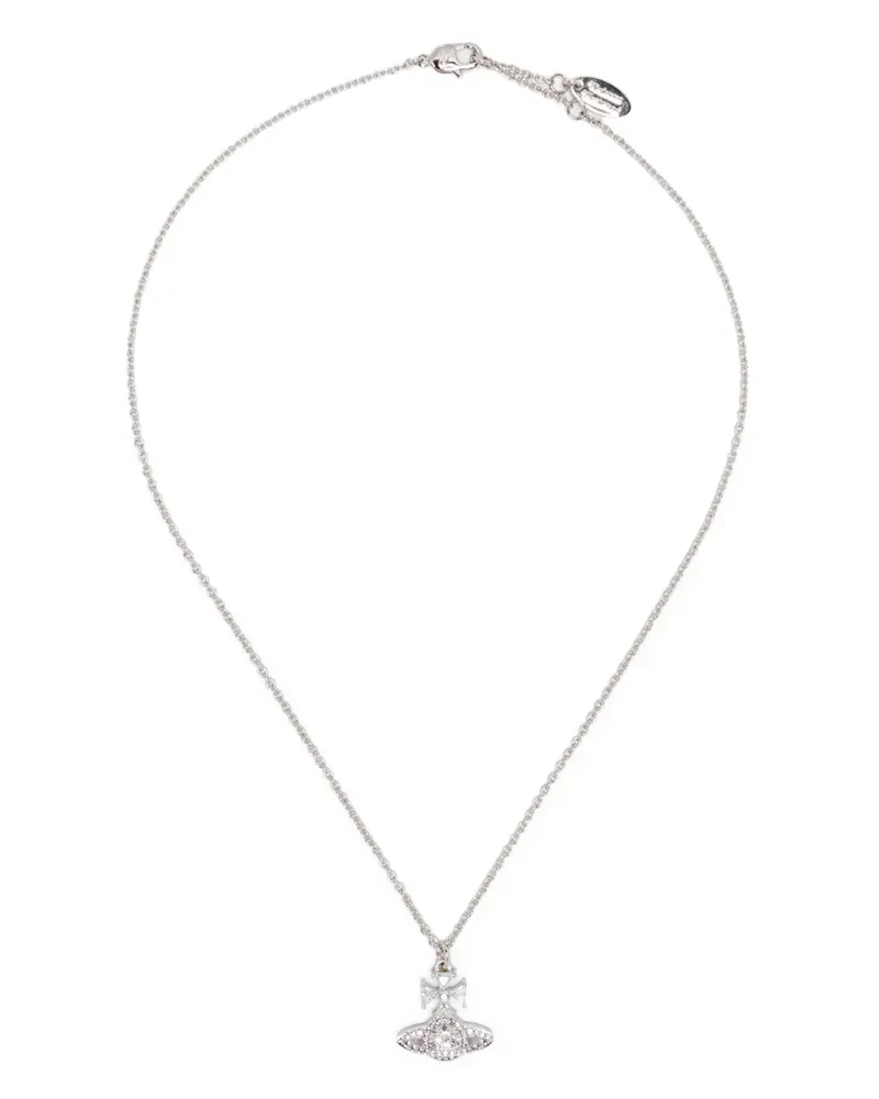 Vivienne Westwood Orb Halskette mit Kristallen - Silber Silber