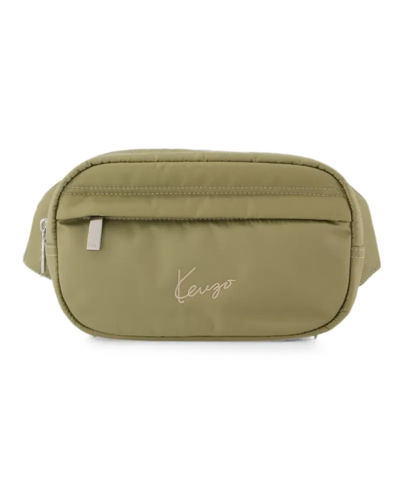 Kenzo logo-embroidered belt bag - Grün Grün