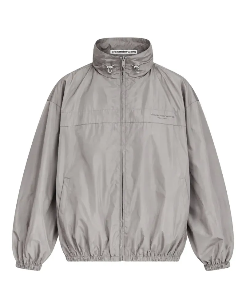 Alexander Wang Oversized-Sportjacke mit gerafftem Kragen - Grau Grau