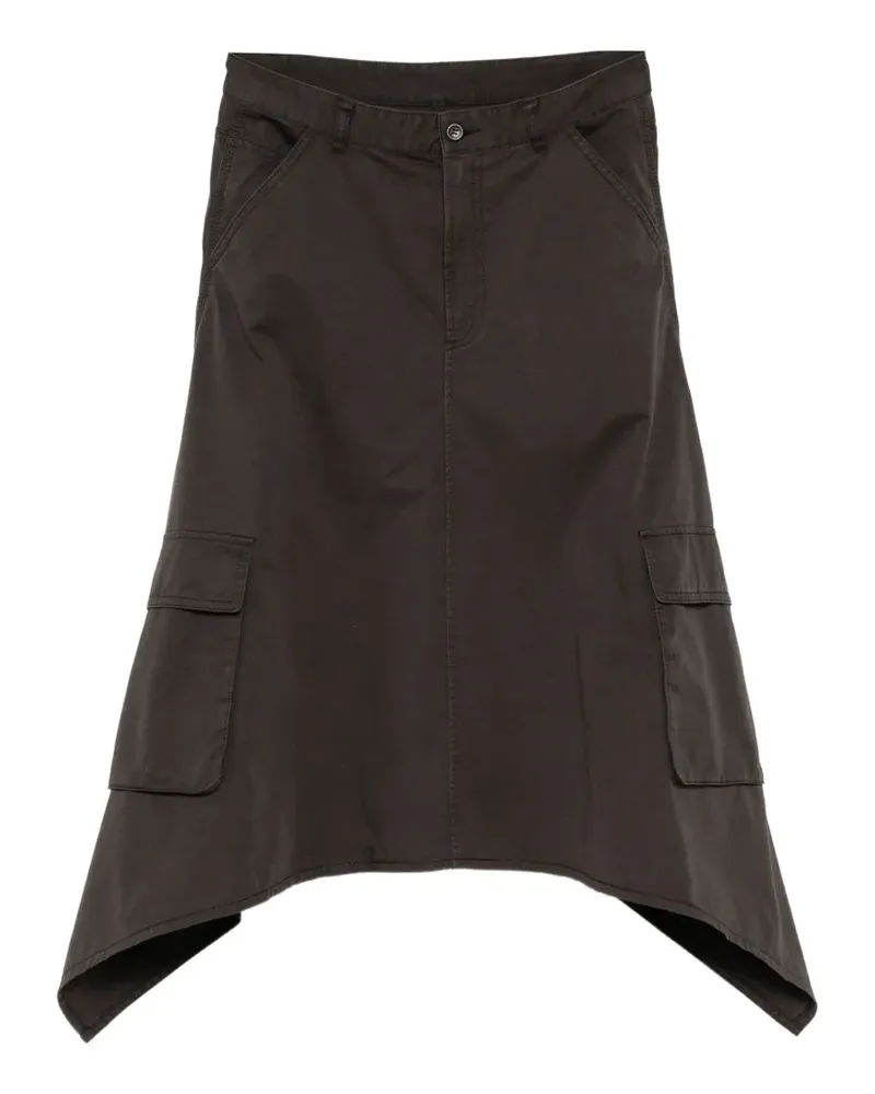 JNBY Midirock im Deconstructed-Look - Braun Braun