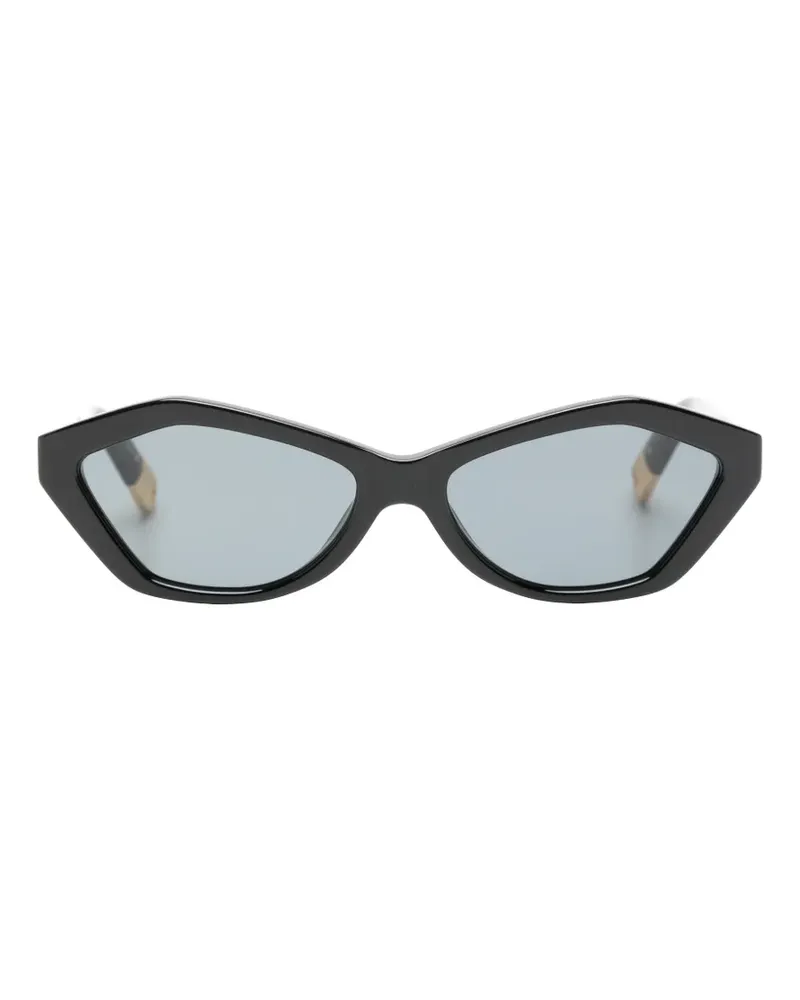 Jacquemus geometric-frame sunglasses - Schwarz Schwarz