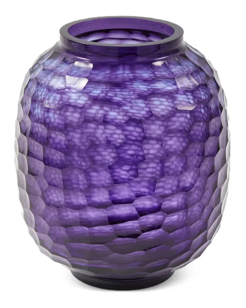 POLSPOTTEN Kleine Honeycomb Vase (26,5cm x 24cm) - Violett Violett