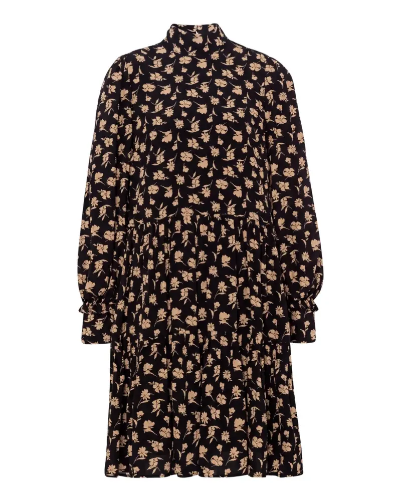 IVY & OAK Gestuftes Kleid mit Blumenprint - Schwarz Schwarz