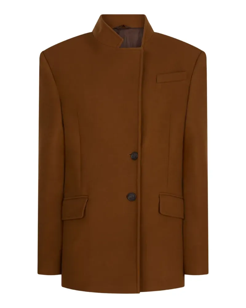 ATTICO single-breasted coat - Braun Braun