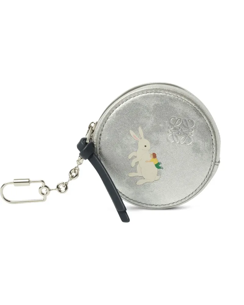Loewe Suna signature Anagram coin case - Silber Silber