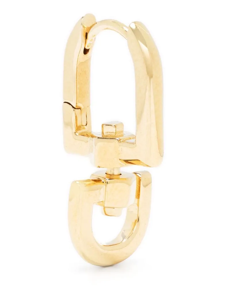 Maria Black Carabiner Creole - Gold Gold
