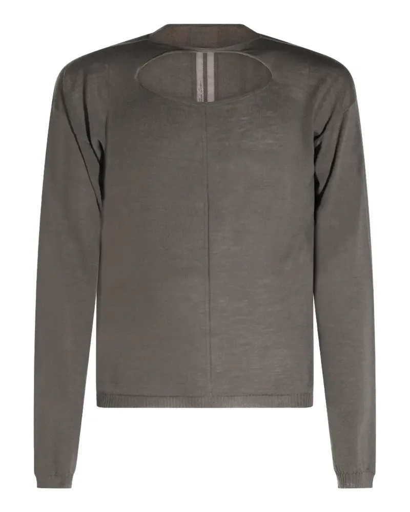Rick Owens Tower Pullover mit Cut-Out - Grau Grau