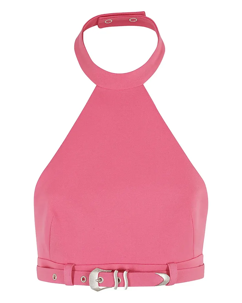 SSHEENA Neckholder-Top mit Schnalle - Rosa Rosa