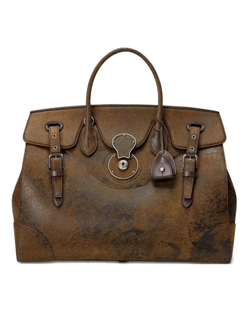 Ralph Lauren Große Satchel-Tasche mit Schnallendetail - Braun Braun
