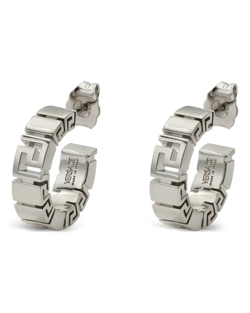 Versace Greek Ohrringe aus Messing - Silber Silber