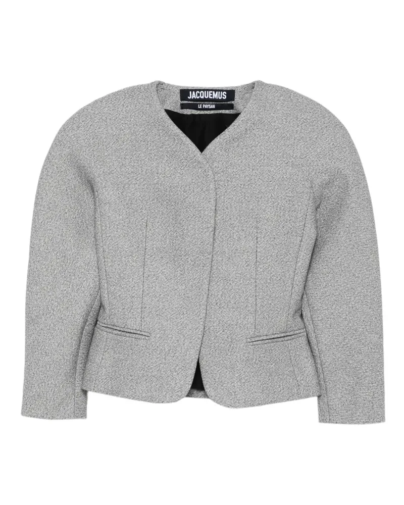 Jacquemus Taillierte Jacke aus strukturiertem Stoff - Grau Grau
