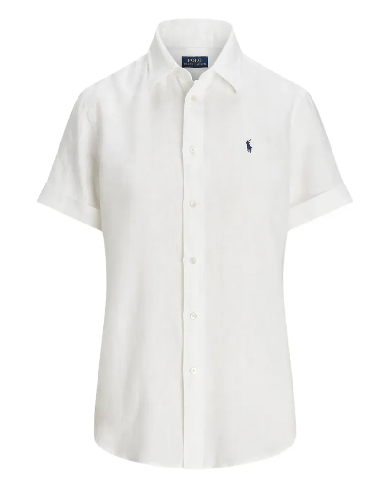 Ralph Lauren Hemd mit Logo-Stickerei - Weiß Weiß