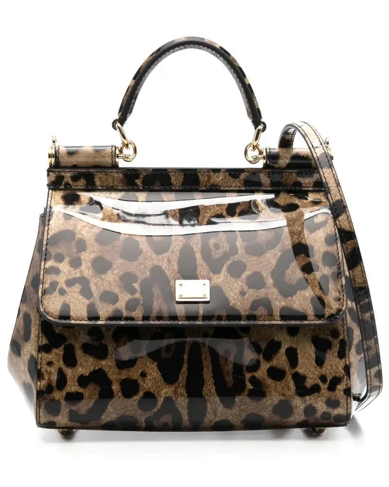 Dolce & Gabbana Mittelgroße 'Sicily' Handtasche - Nude Nude