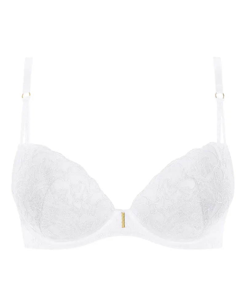 Aubade Satin Memories Push-up-BH - Weiß Weiß