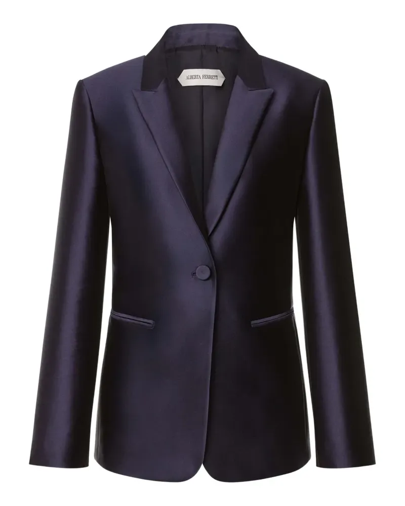 Alberta Ferretti Einreihiges Sakko - Blau Blau