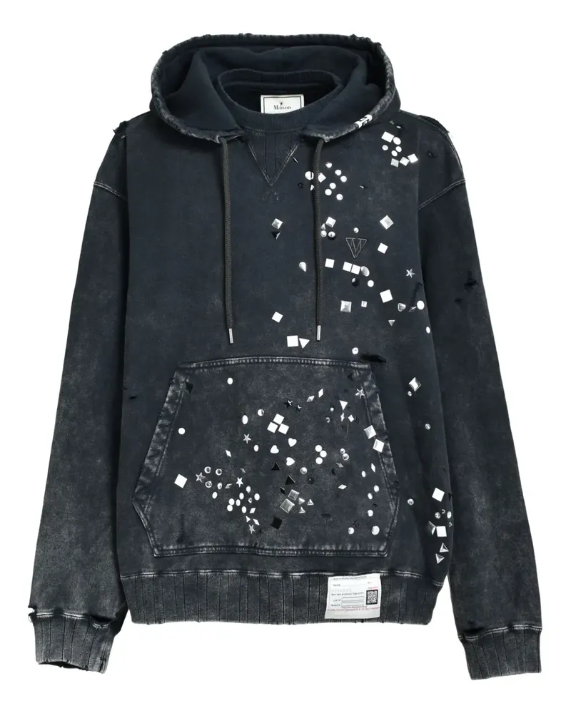 MIHARAYASUHIRO embellished hoodie - Schwarz Schwarz