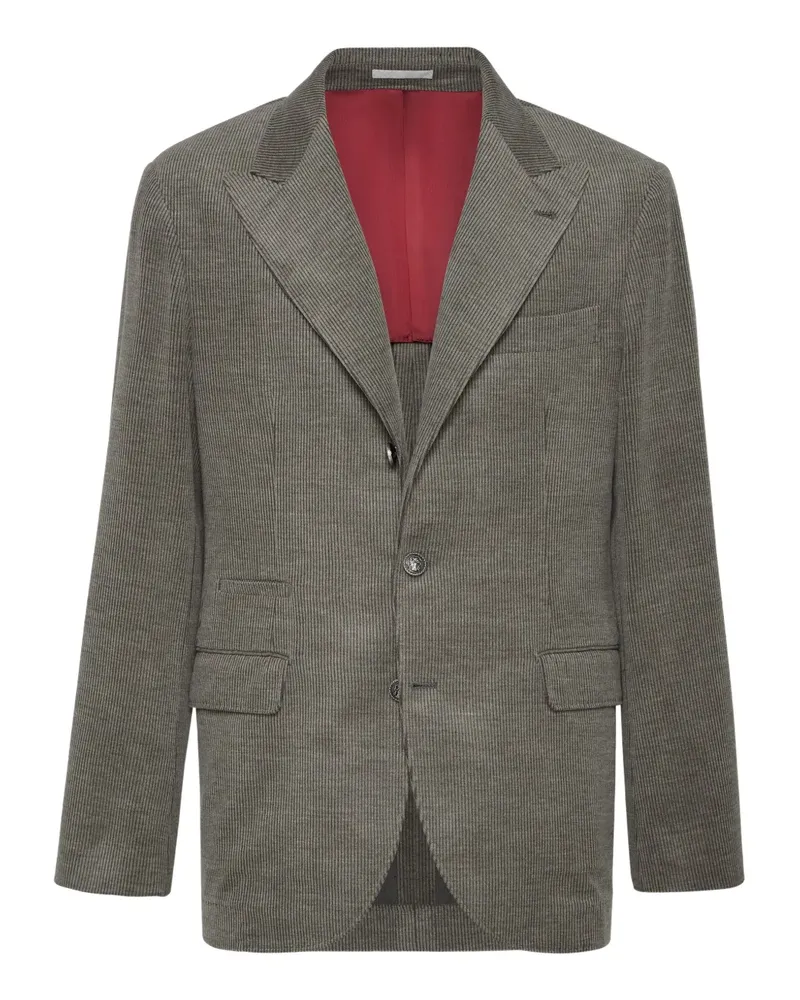 Brunello Cucinelli Gestreiftes Sakko - Braun Braun