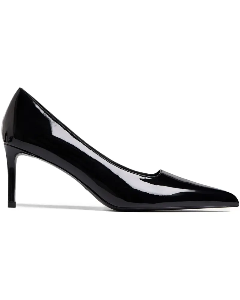12 STOREEZ Gala Pumps mit spitzer Kappe 70mm - Schwarz Schwarz