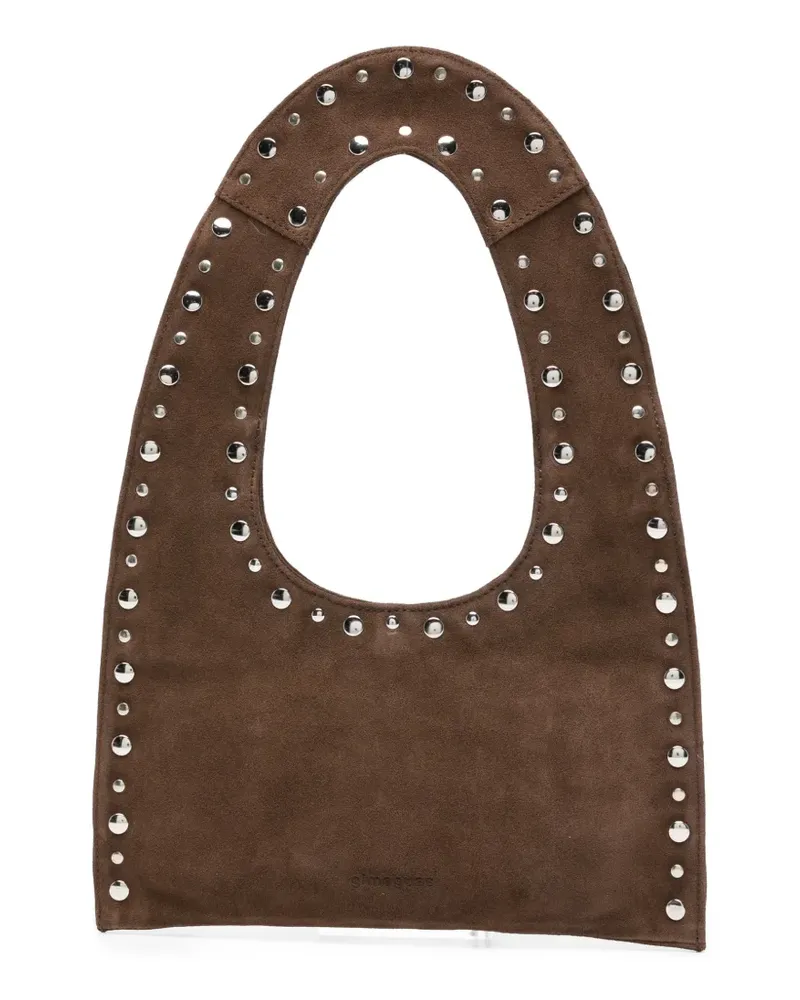 GIMAGUAS Mini Franca Schultertasche aus Wildleder - Braun Braun