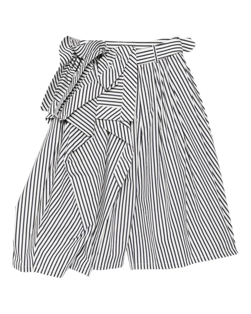 JUUN.J Gewickelte Hose mit doppeltem Bund - Weiß Weiß