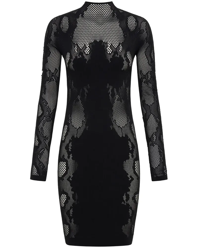 Dion Lee Transparentes Minikleid - Schwarz Schwarz